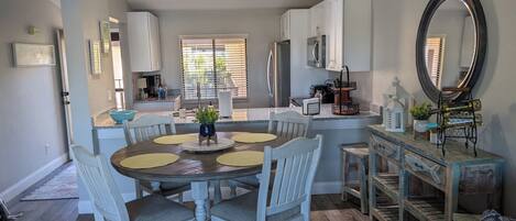 Fully renovated an open from the Kitchen, through the living room, to the lanai