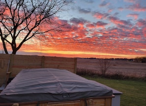 Enjoy Sunsets in private from inside this Swim Spa