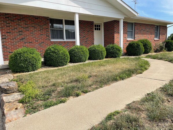Front entry to the house.