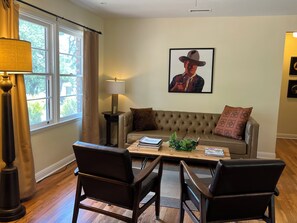 Family  gathering, with pull out couch