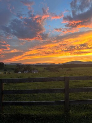 Sunset over the Blue Ridge Mountains