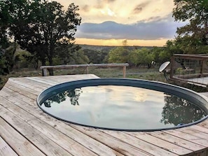 10ft Cowboy Pool to soak in the sunset after a day of exploring