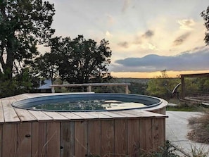 Our Cowboy Pool is a perfect place to relax after a long day in the sun