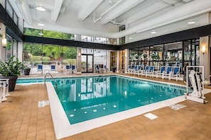 Indoor pool. Open daily from 6AM - 10PM.
