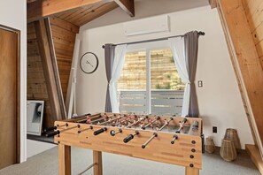 Who is up for a game of foosball?
