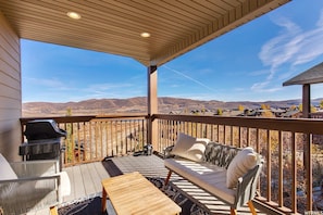 Enjoy sunrises and sunsets from the back deck while you relax and grill. 