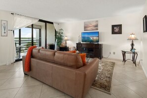 Living Room with River Views