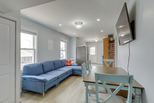 Seaside Heights Vacation Rental | 3BR | 1BA | Stairs to Enter | 800 Sq Ft
