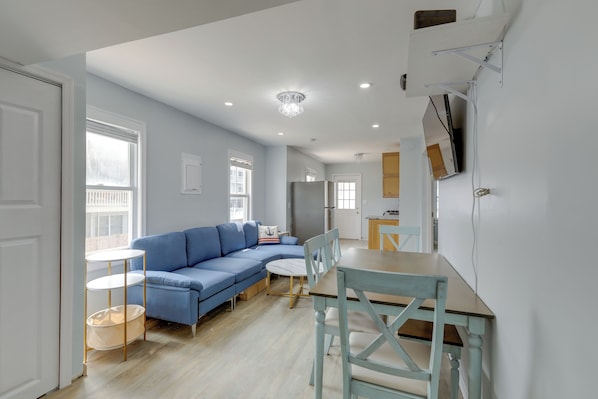 Seaside Heights Vacation Rental | 3BR | 1BA | Stairs to Enter | 800 Sq Ft