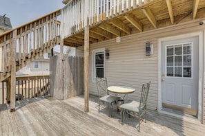 Property Exterior | Deck w/ Seating