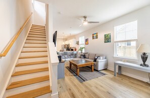 Stairs and Family Room