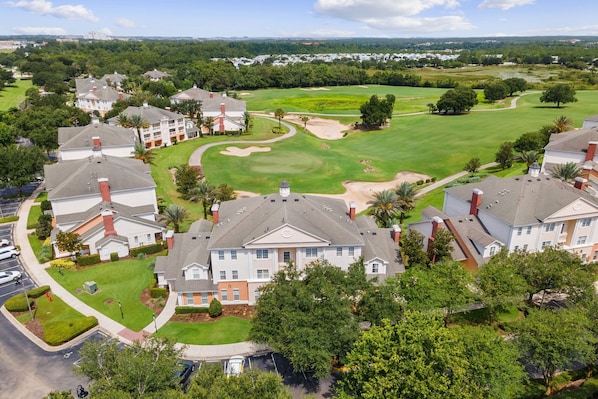 Aerial view of the resort