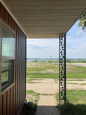 Lake views from the front door.