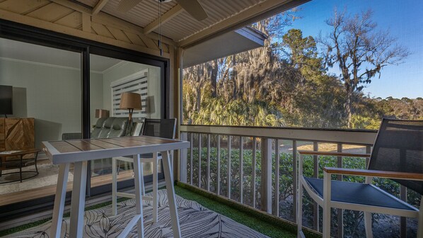 First floor unit with private patio