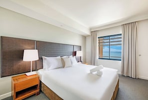 Fall asleep in the king bed knowing you'll wake up to blissful ocean views when you pull back the curtains in the morning.