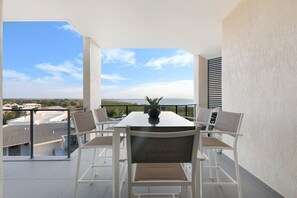 A private balcony will have you enjoying breezy, alfresco dining as you gaze out over the fantastic water views.