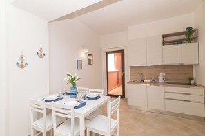 Kitchen and dining area