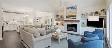 Bright and spacious living area is great for spending time with family & friends!