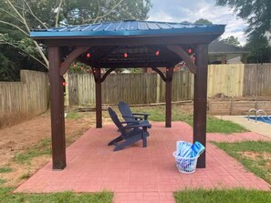 Relax under the gazebo 