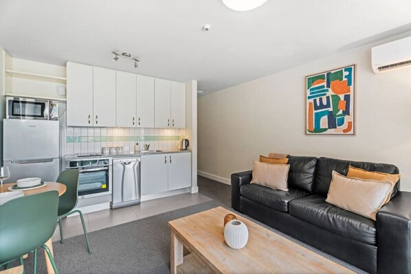 Cosy lounge and kitchen area