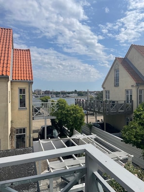 View of sea from terrace