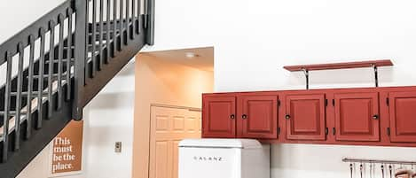 stairs leading to the loft bedroom