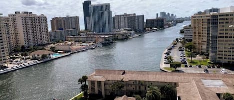 Amazing view of the intercoastal from the apartment balcony