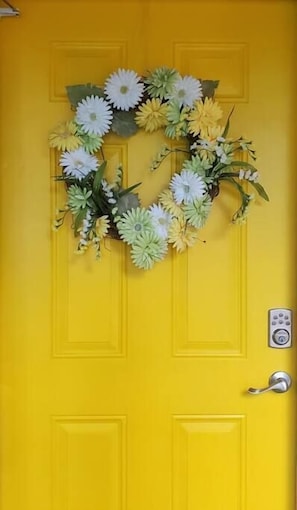 Always home at the The Yellow Door.