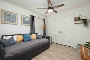 Get some work done or have extra guests in this double day bed.