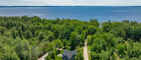 The Blueberry House is one lot away from beautiful Sebago Lake!