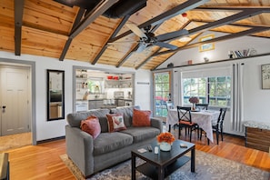 Open concept living/dining with breakfast bar