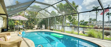 Cape Coral Vacation Rental | 3BR | 2BA | 1,500 Sq Ft | 2 Steps Required