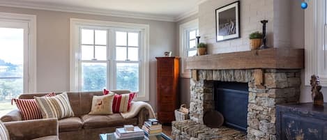 Rooms | Living | Stone Fireplace | Countryside Views