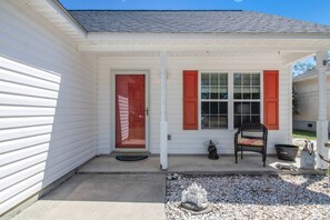 Sit in the Shade of the Front Landing with your Favorite Beach Read & let it Whisk you into an Exciting Adventure.