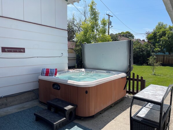 Hot Tub available for use during your stay!
