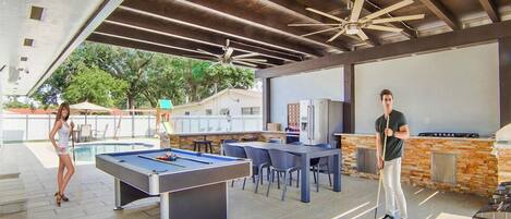 Perfect patio for entertaining.