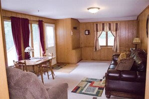 Gorgeous views from every room.  Enjoy your meals looking out the large window.