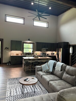 Open kitchen and living room 