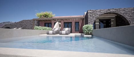 Magical Santorini Villa | 1 Bedroom | Villa Serenity | Private Pool & Mesmerizing Sea Views | Finikia