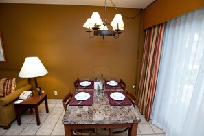 Enjoy all your meals at the dining table