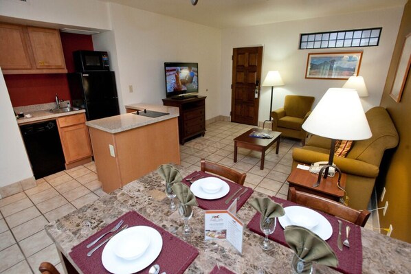 open floor plan including the dining area, kitchen and living room
