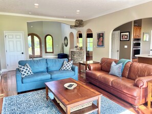 Spacious and open living room invites you in to relax.