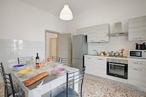 Kitchen and dining area