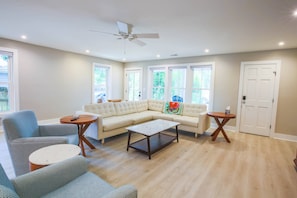 Just Beachy is a renovated, stylishly decorated beach home in Isle of Palms.
