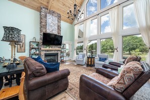 Spacious open concept living room