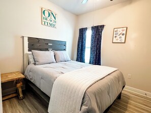 Guest room with  queen size bed