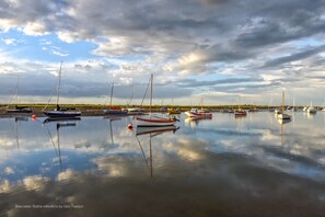 Brancaster with sailing boats