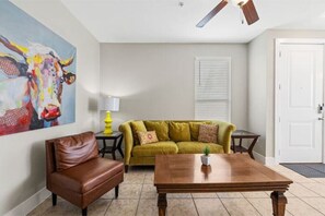 Enjoy a relaxing day on the couch in this open concept living room.