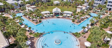 Huge private pool in neighborhood built for all the family fun. 