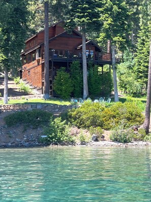House and yard From Lake